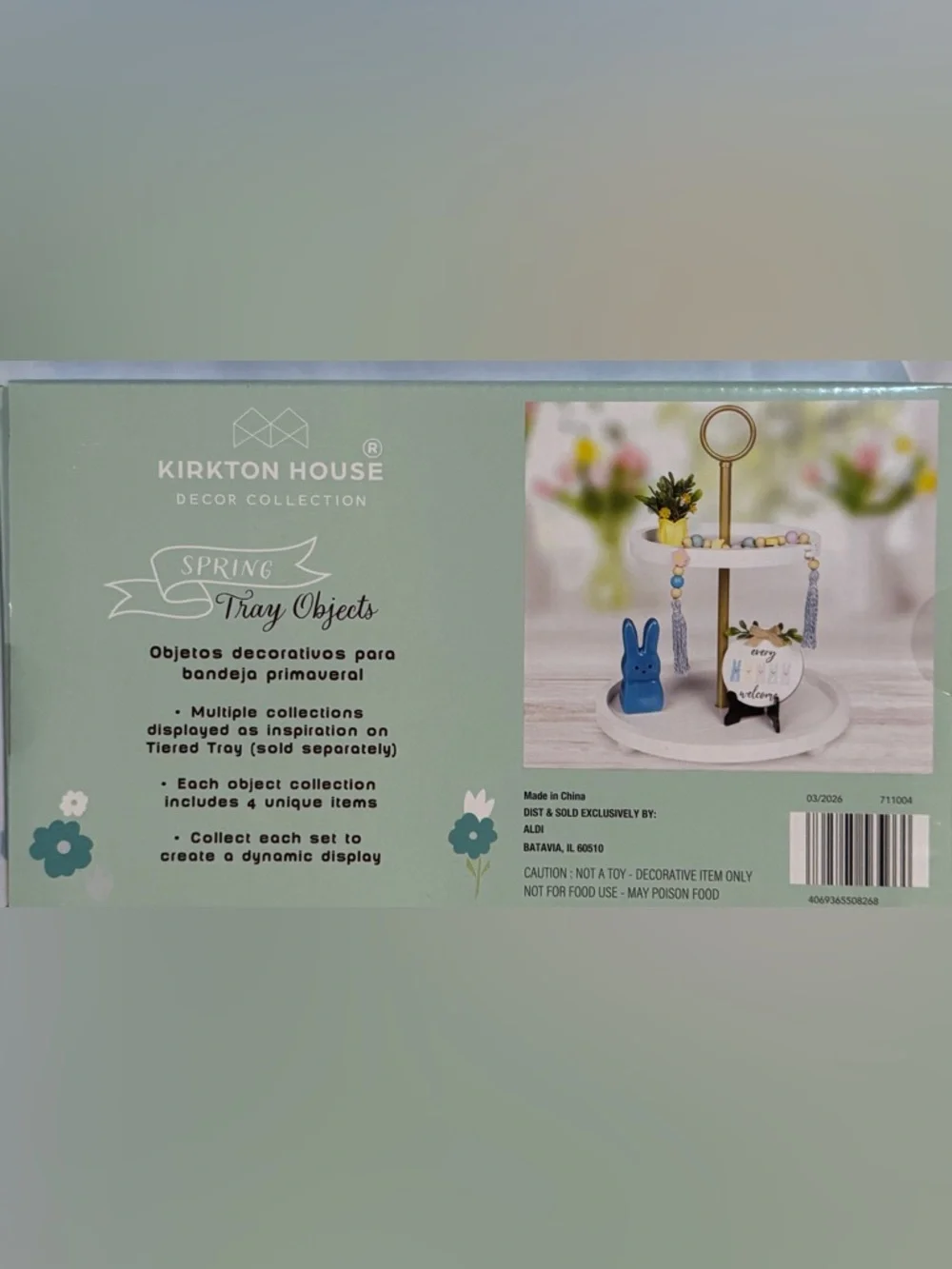 Aldi Spring Decor Kirkton House Bright Cheery Decorative Spring Tray Objects NEW